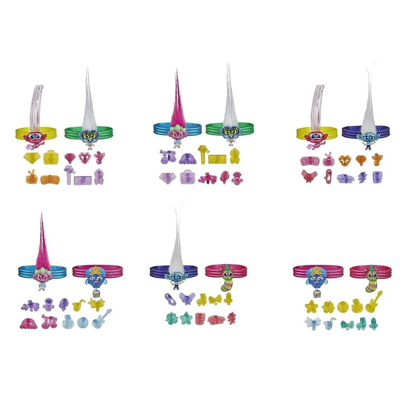 Trolls World Tour charm bracelet, Assortment, 1 Count