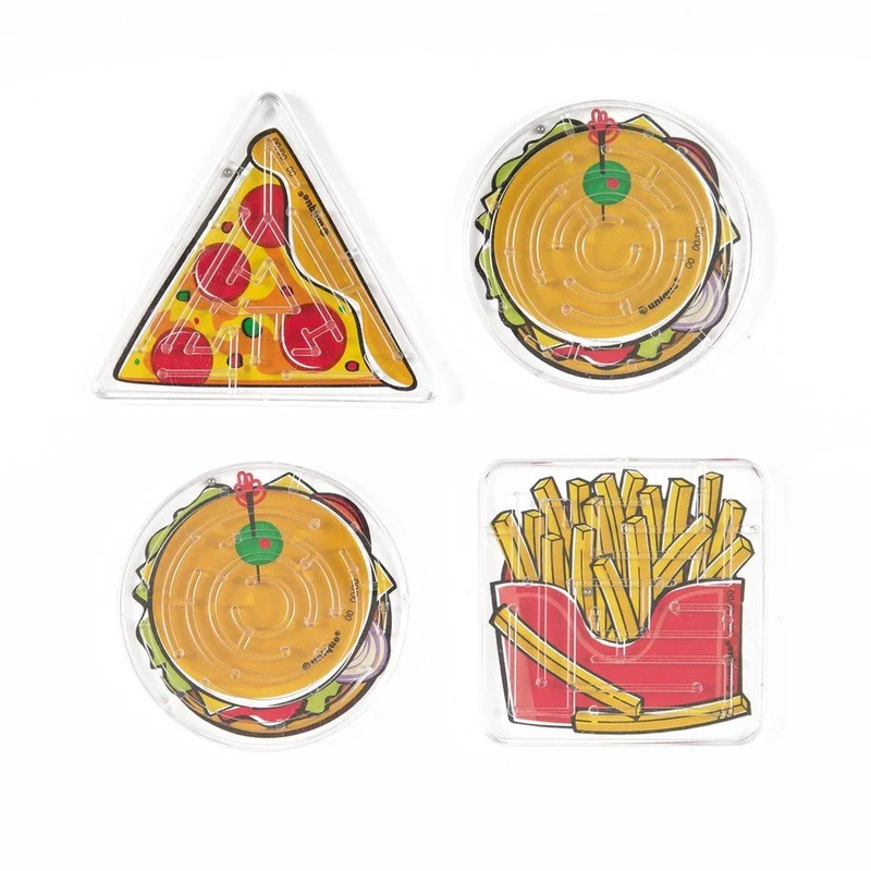 Fast-Food Maze Games, 4 per Package
