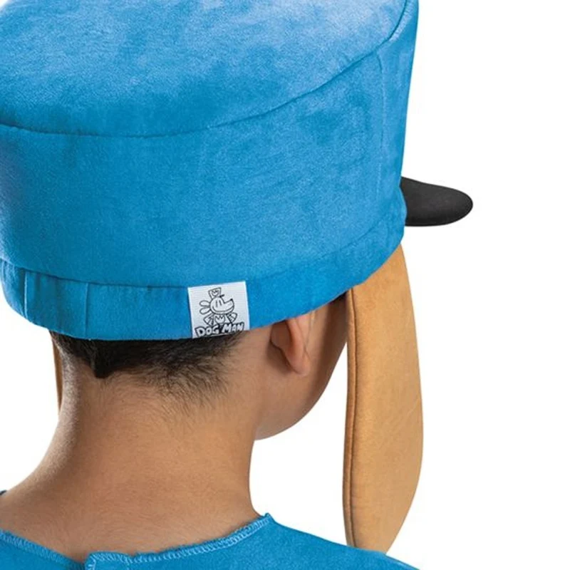 Dog Man Classic Costume for Kids, Blue Jumpsuit and Headpiece
