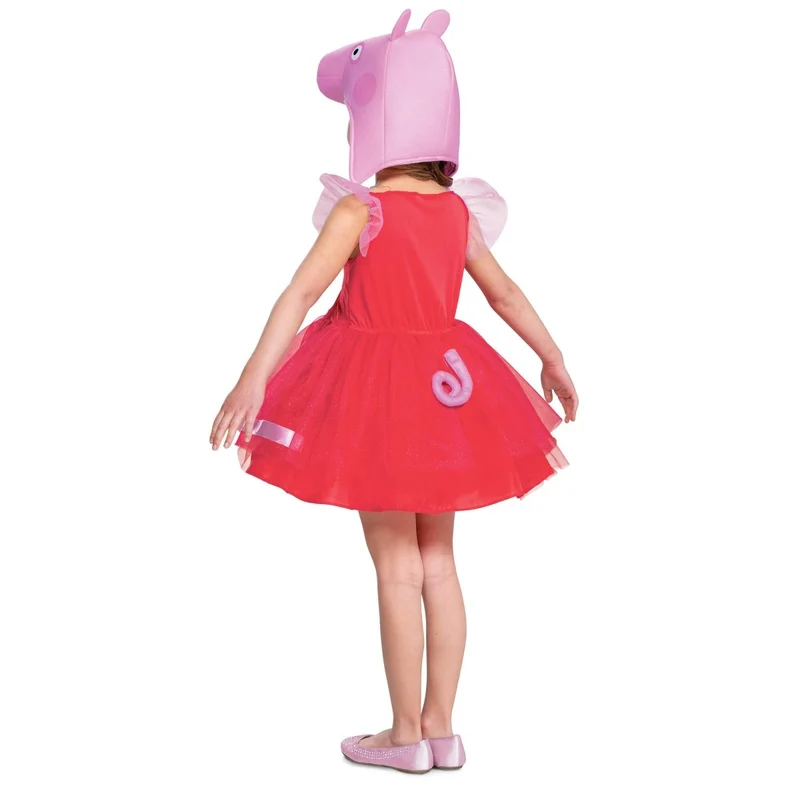 Peppa Pig Classic Dress Costume for Toddlers, Headpiece and Tail