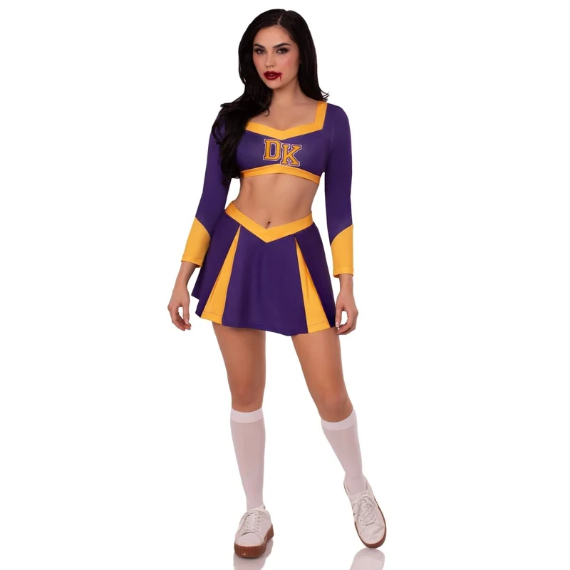 Cheer Squad Slayer Costume for Adults, Top and Skirt