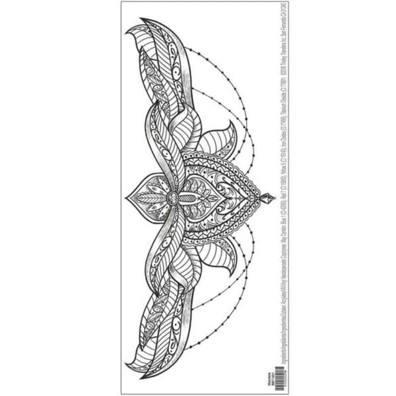 Mandala Beauty Bone Temporary Tattoo FX