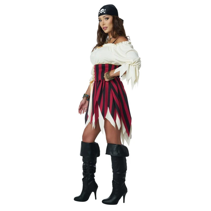 Sultry Sea Pirate Costume for Adults, Dress and Corset