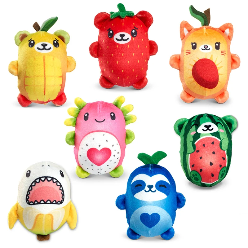 Bubble Stuffed Squishy Friends Fruit Mashup Edition Sensory Fidget Plush Toy