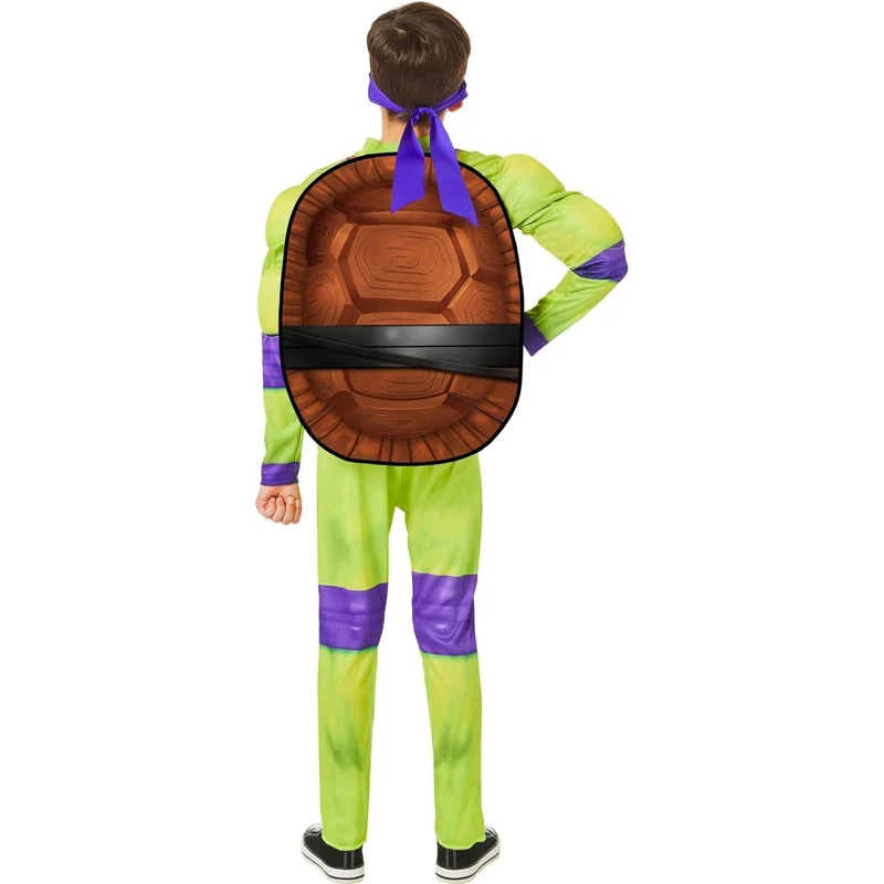 Donnie Costume for Kids, Teenage Mutant Ninja Turtles: Mutant Mayhem, Purple and Green Jumpsuit