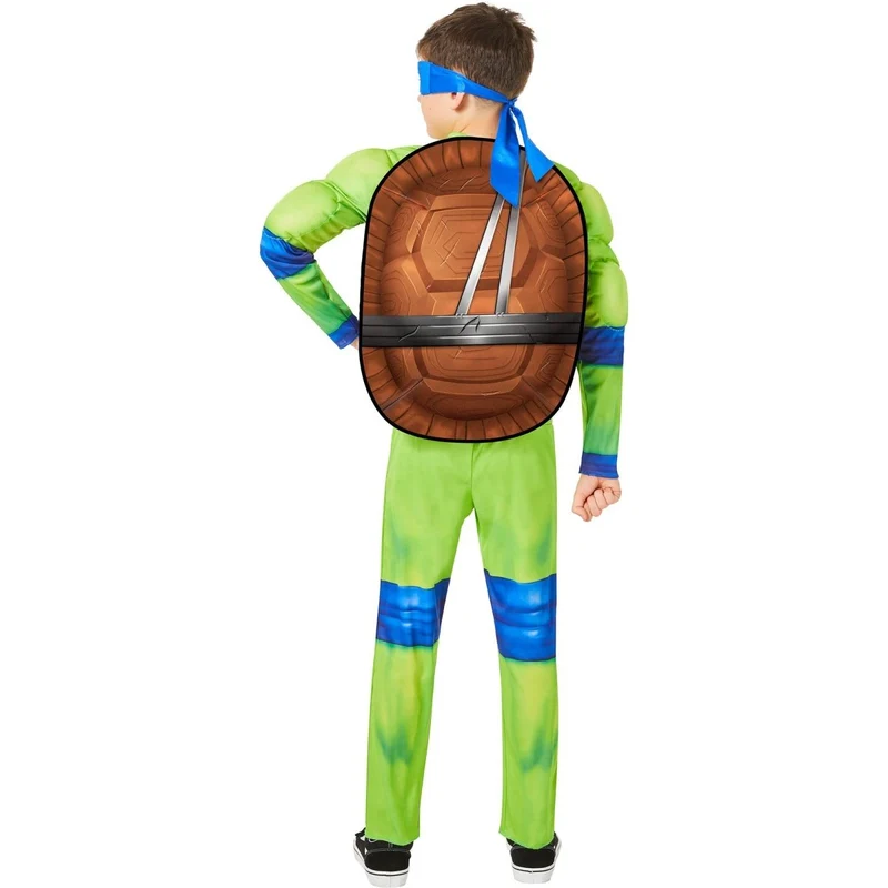 Leo Costume for Kids, Teenage Mutant Ninja Turtles: Mutant Mayhem, Blue and Green Jumpsuit
