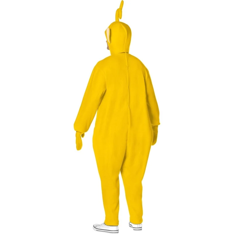 Teletubbies Laa-Laa Costume for Adults, Yellow Jumpsuit With Hood