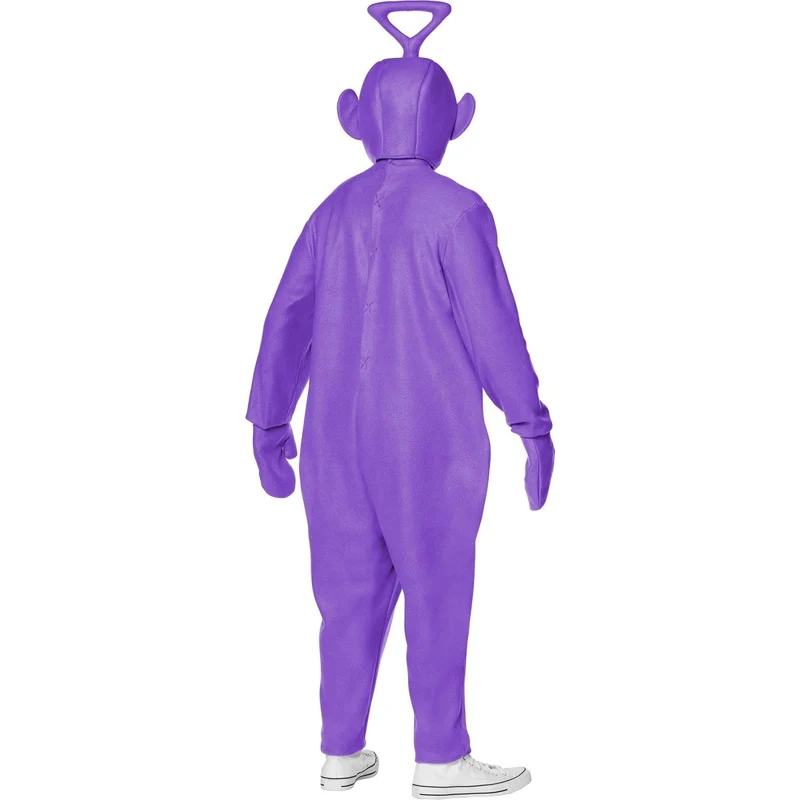 Teletubbies Tinky-Winky Costume for Adults, Purple Jumpsuit With Hood