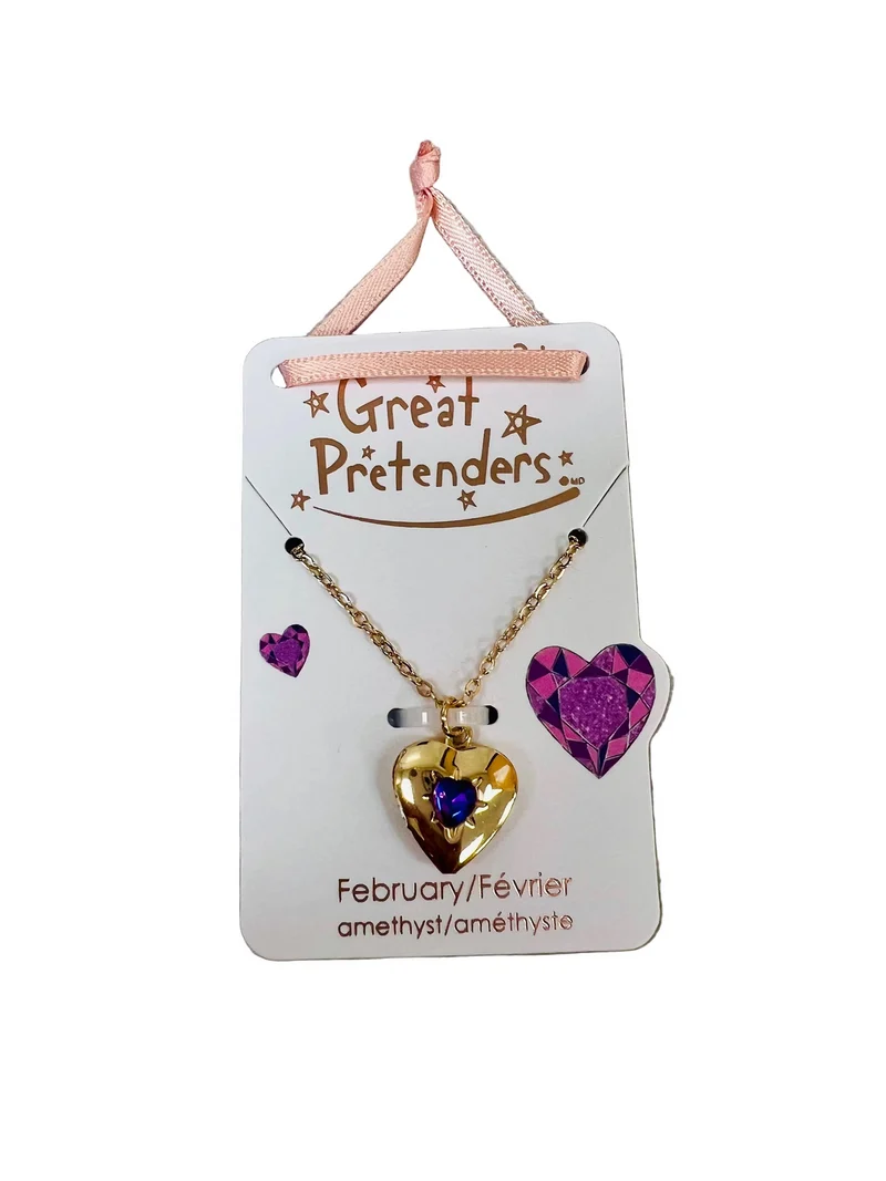 Birthstone Heart Locket Necklace
