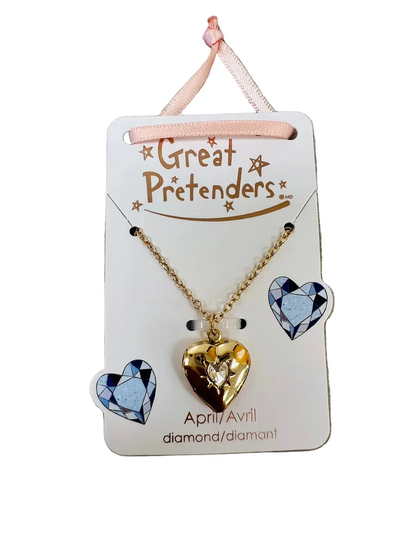 Birthstone Heart Locket Necklace