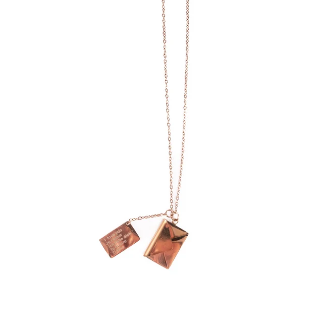 Great Pretenders Boutique Chic Rose Gold Letter Locket Necklace for Kids