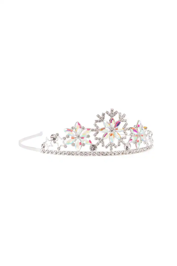 Boutique Snowflake Tiara for Magical Winter Dress Up Play