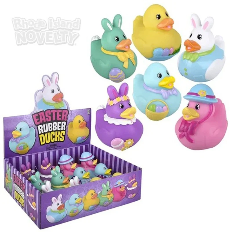 Easter Rubber Duck, 3.5 Inches, Assortment, 1 Count