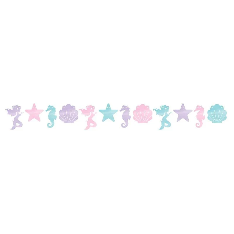 Mermaid Shine shaped banner