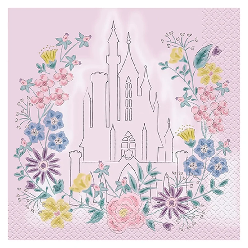 Disney Princesses Birthday Large Lunch Napkins, 16 Count