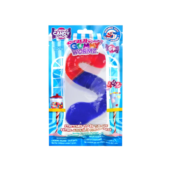 Squishi Gummy Wormz Sensory Fidget Toy For Stress Relief Fun