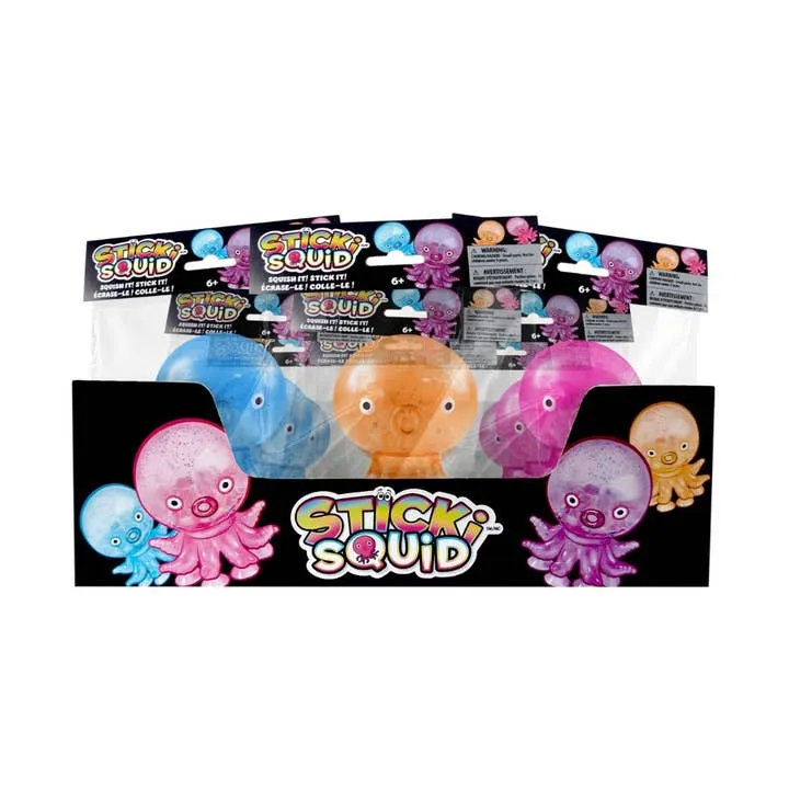 Sticki Octopus Squid Squishy Toy Cute Stress Relief Fidget For Kids
