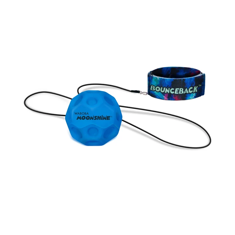 Waboba LED Bounceback Moonshine Light Up Ball With Wrist Leash