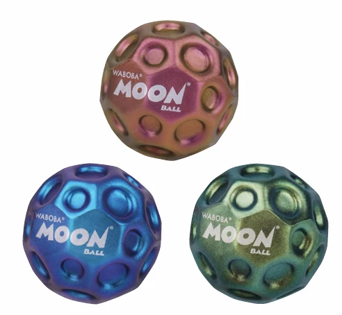 Metallic Moon Ball High-Bounce Toy for Indoor and Outdoor Play