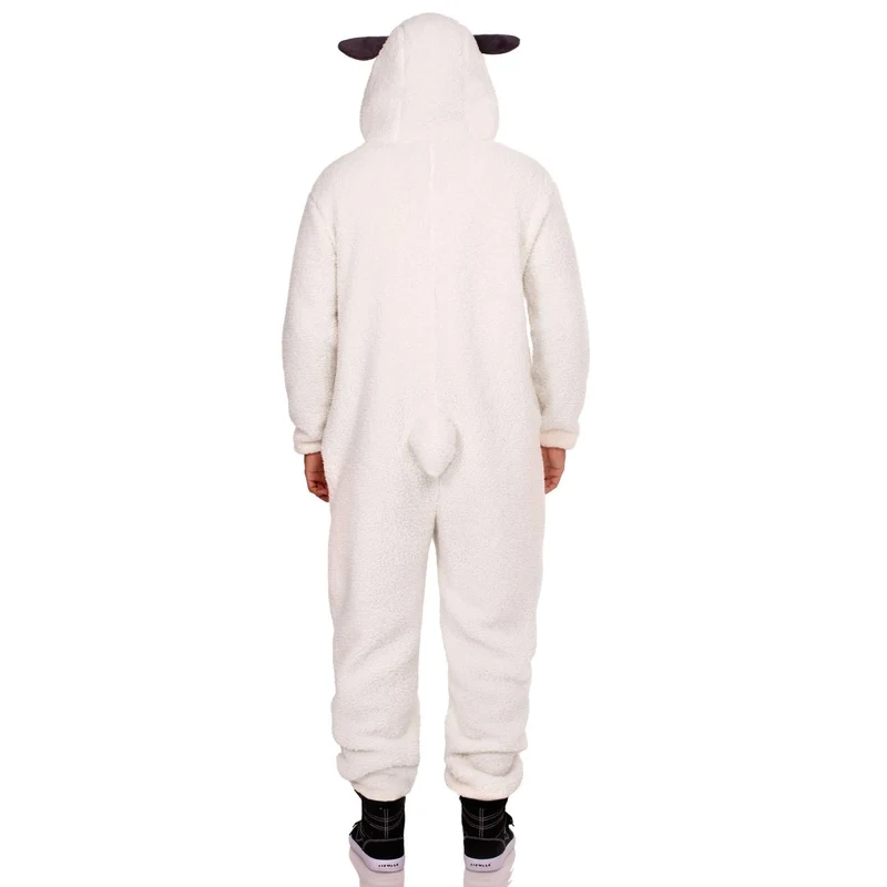 Lamb Costume for Adults, Plush Jumpsuit
