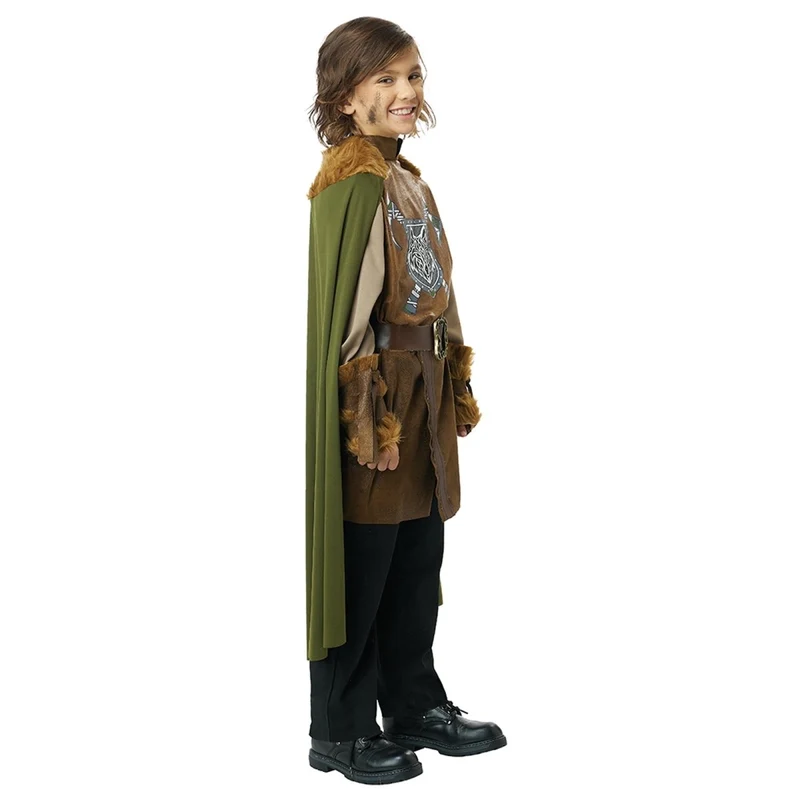 Brave Viking Costume for Kids, Tunic and Cape