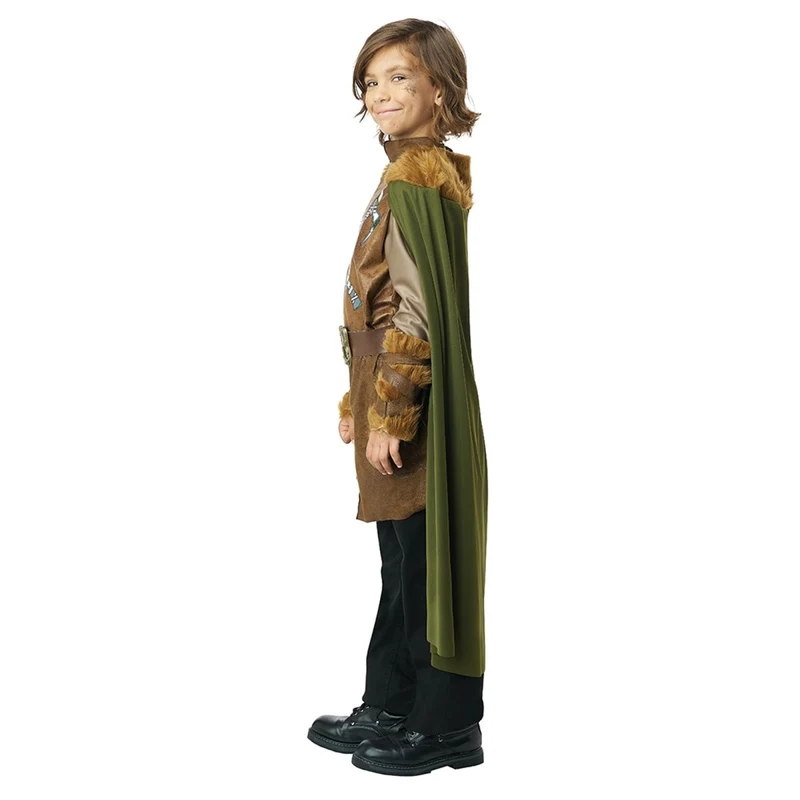 Brave Viking Costume for Kids, Tunic and Cape
