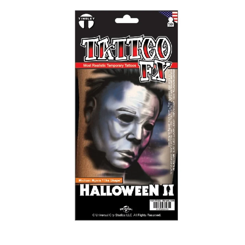 Halloween Michael Myers Temporary Tattoo FX