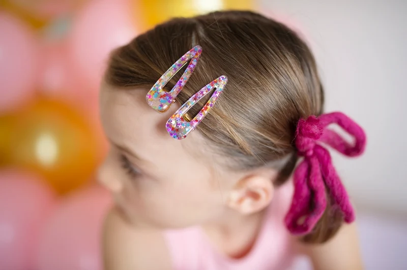 Boutique Gel Sparkle Hairclip Set - Fun Hair Accessories for Kids