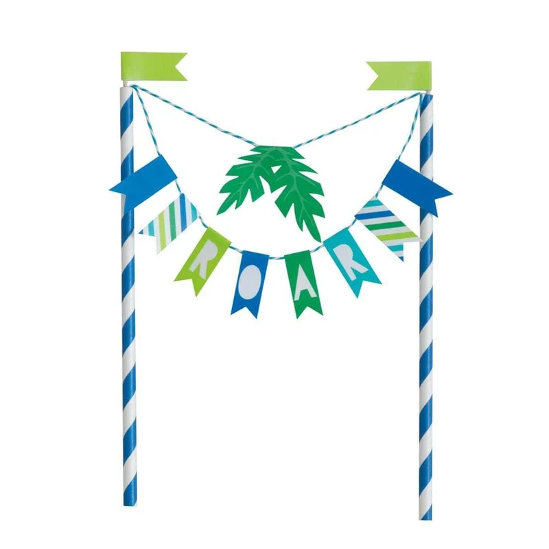 Blue & Green Dinosaur Cake Topper