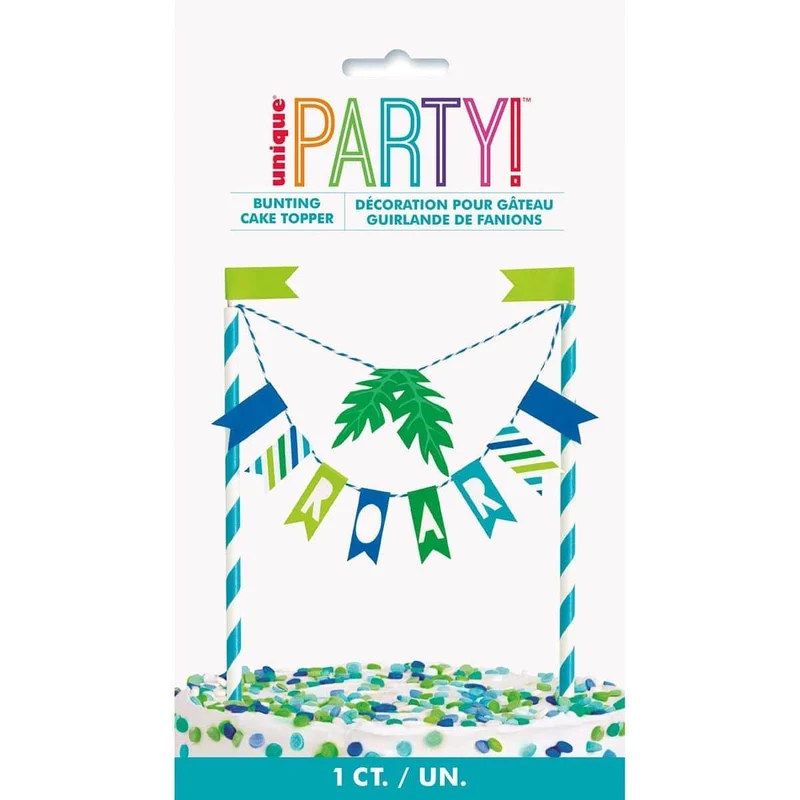 Blue & Green Dinosaur Cake Topper