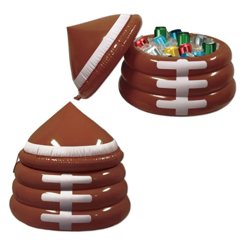 Inflatable Football Cooler, 1 Count