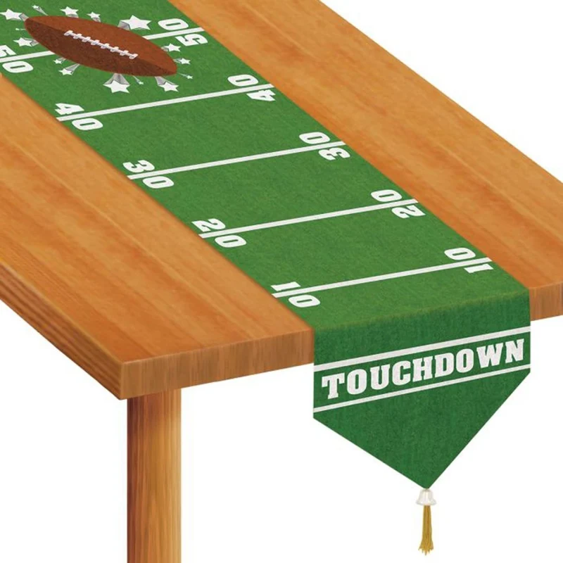 Football Game Day Table Runner, 72 inches, 1 Count