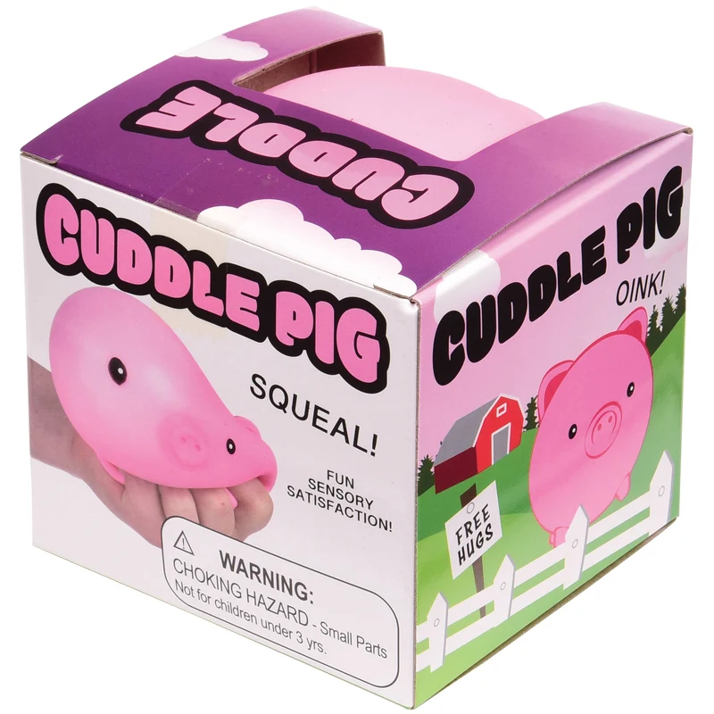 Cuddle Squeeze Pig Soft Sensory Stress Toy