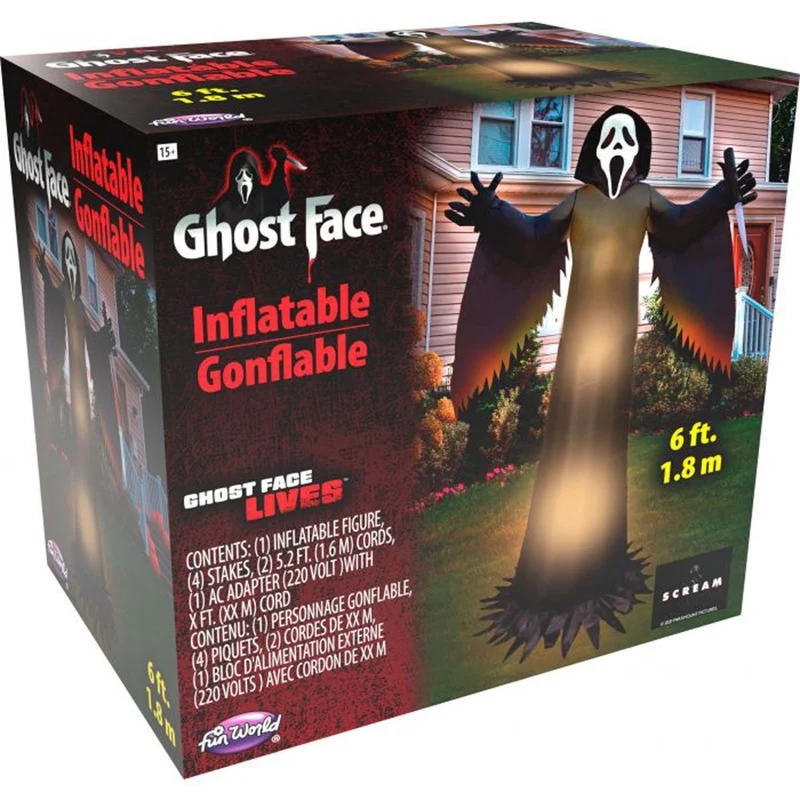 Ghost Face Inflatable, 72 Inches, 1 Count