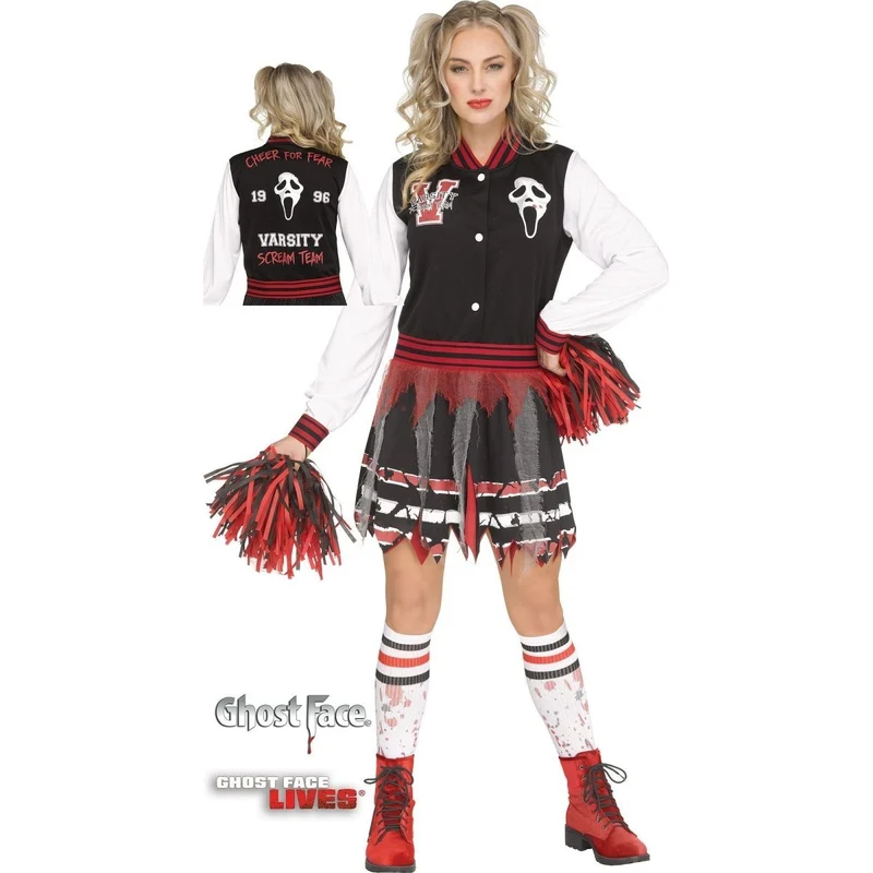 Scream For The Team! Costume for Adults, Scream, Varsity Dress