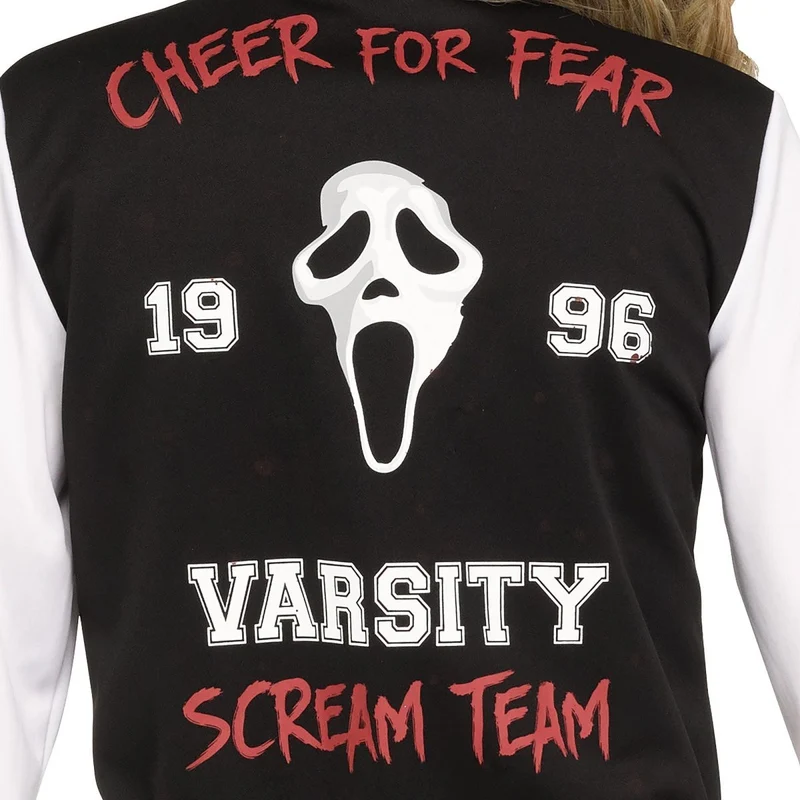 Scream For The Team! Costume for Adults, Scream, Varsity Dress