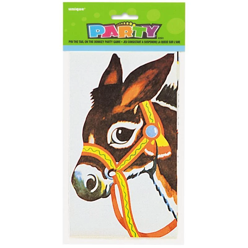 Donkey pin the tail game