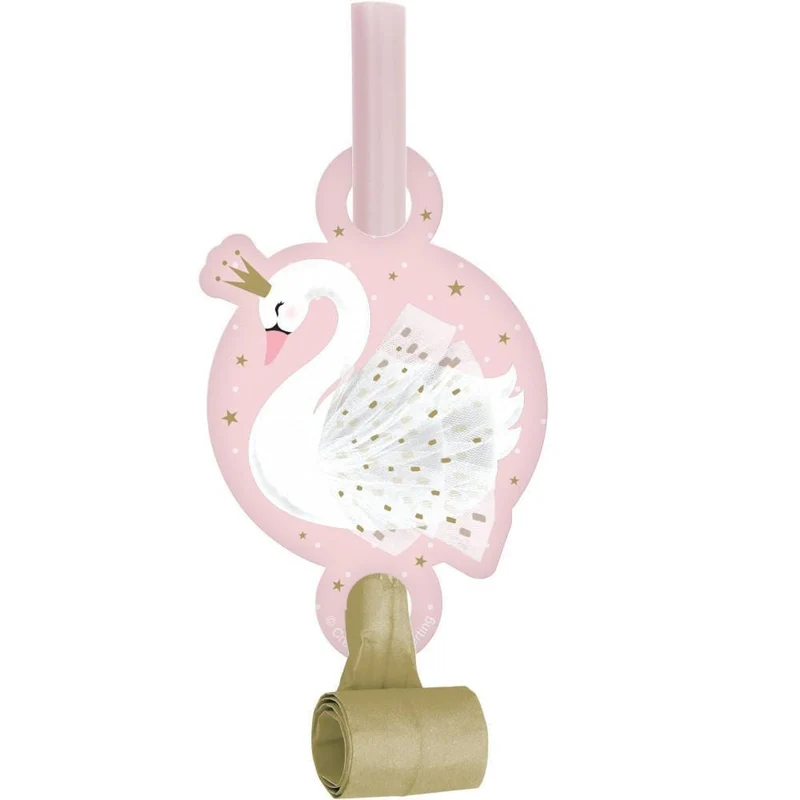 Swan Party blowouts, 8 per package