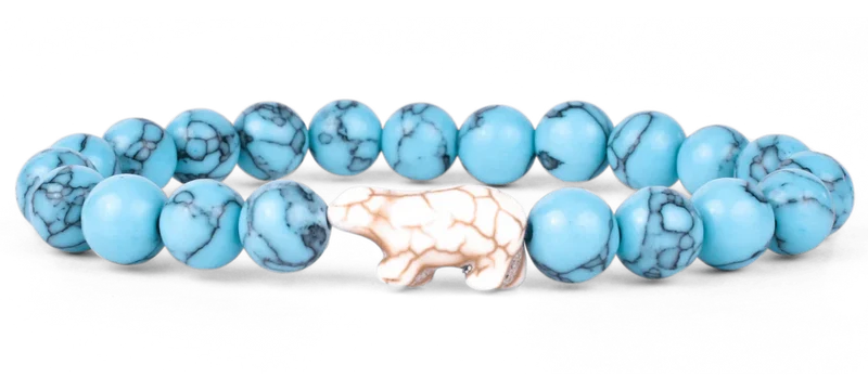 Glacier Blue Polar Bear Tracking Bracelet