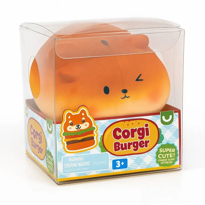 Keycraft Corgi Burger Squishy Sensory Toy for Kids and Babies