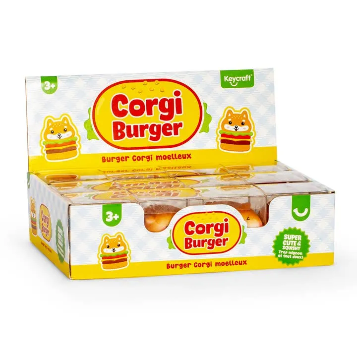 Keycraft Corgi Burger Squishy Sensory Toy for Kids and Babies