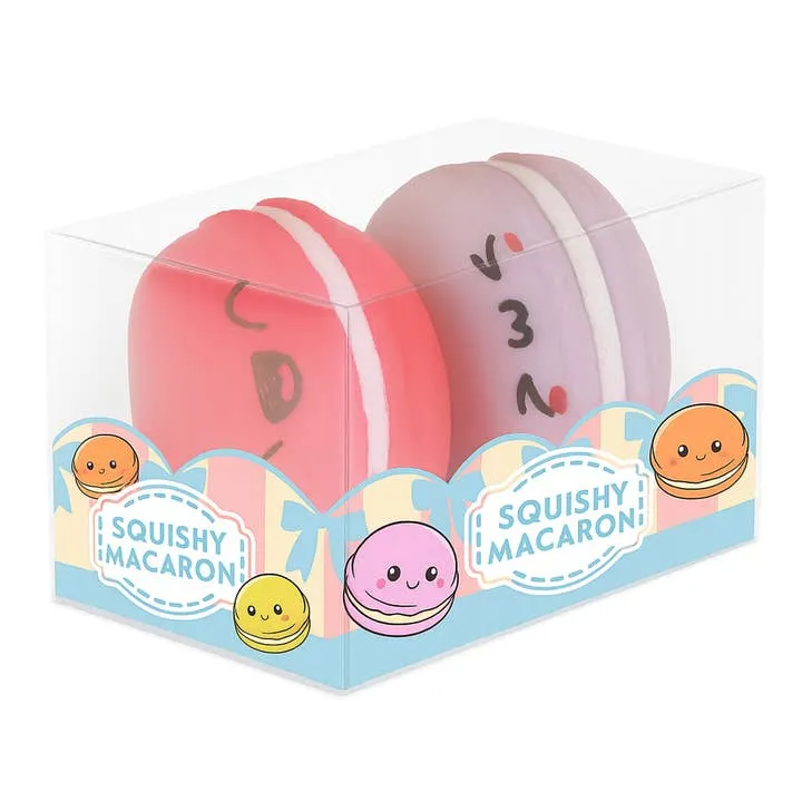 Keycraft Squishy Macarons 2pk - Fun Stretchable Sensory Toy Set