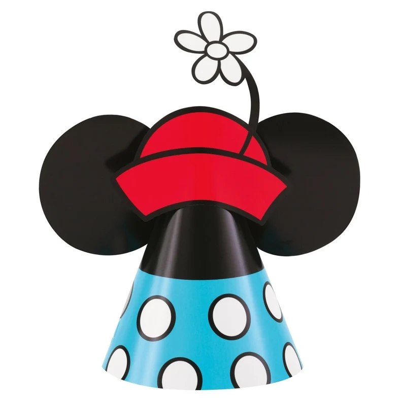 Mickey Mouse Birthday Party Hats, Disney, 8 Count