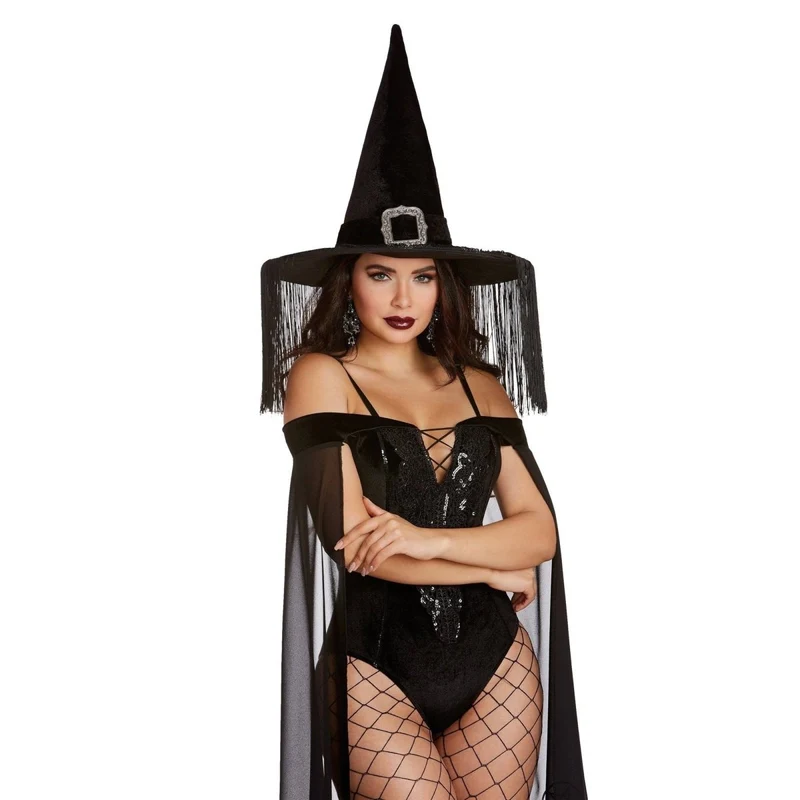 Wicked Witch Hat With Fringes