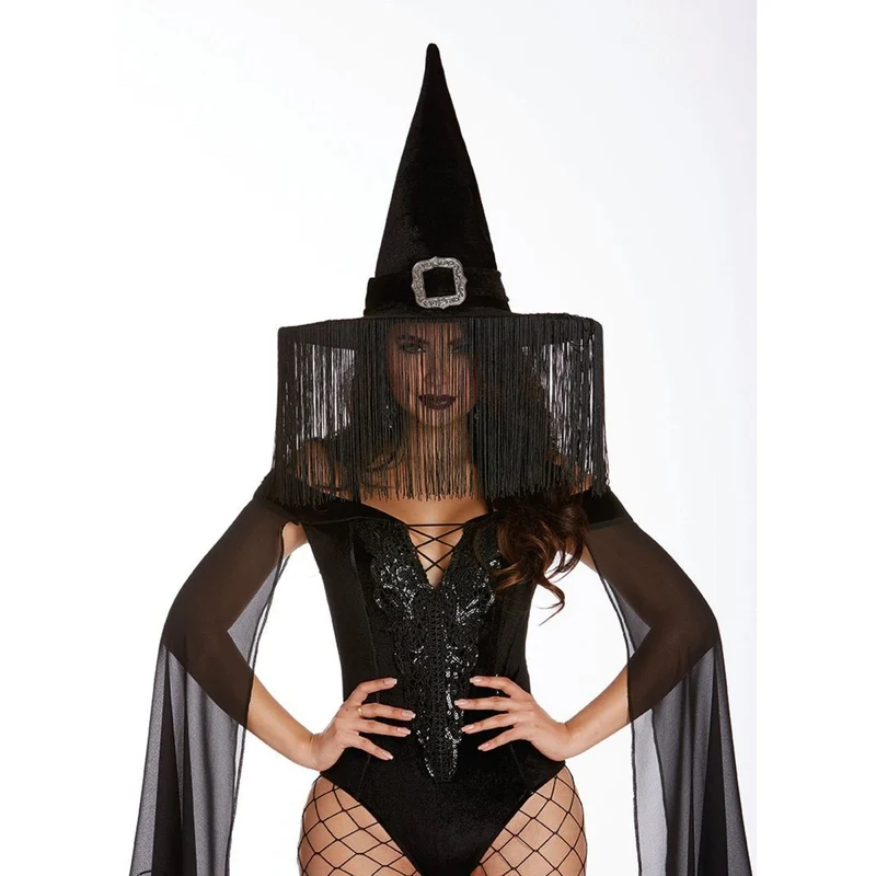 Wicked Witch Hat With Fringes