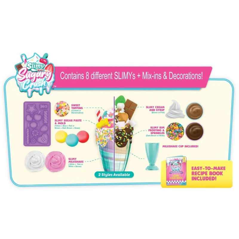 Slimy Sugary Crush Ice Cream S1 Milkshake, Assortment, 1 Count