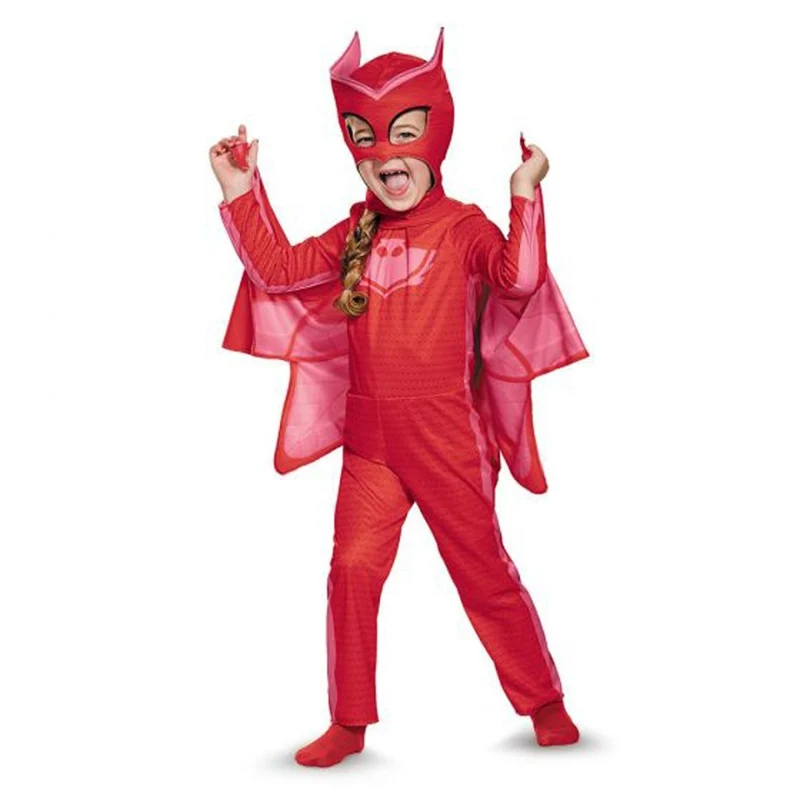 Owlette Costume for Toddlers, Pj Masks, Pink Jumpsuit