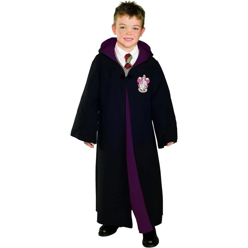 Gryffindor Deluxe Robe Costume for Kids, Harry Potter, Robe with Hood