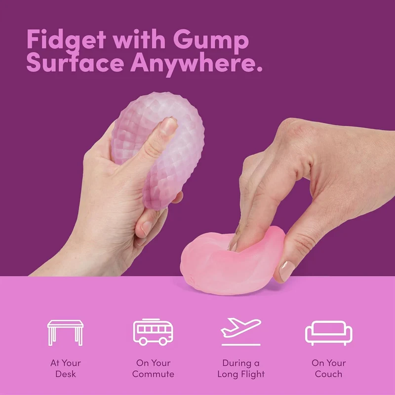 Speks Gump Surface Gel-Filled Stress Ball WARM 2-Pack Sensory Fidget Toy