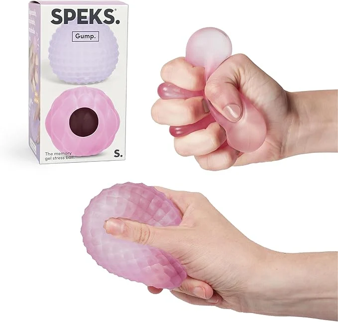 Speks Gump Surface Gel-Filled Stress Ball WARM 2-Pack Sensory Fidget Toy